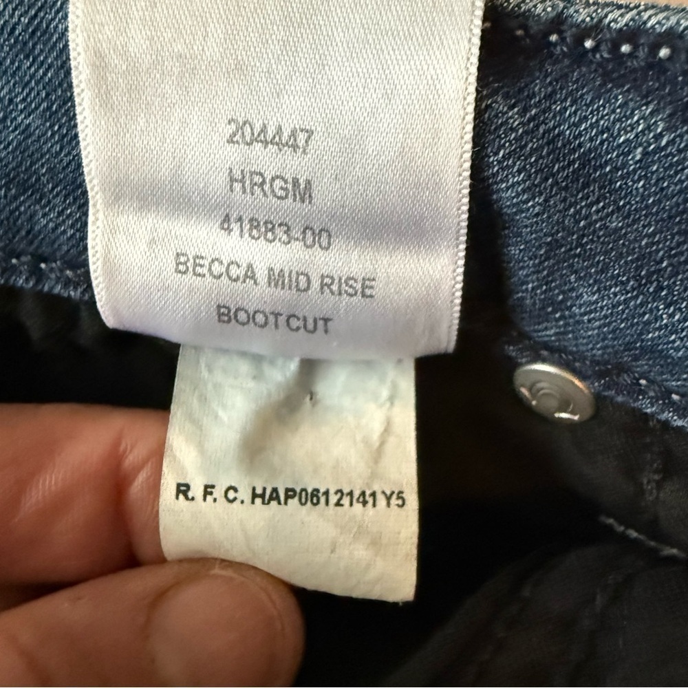 True Religion Becca Bootcut Jeans Size 27 Mid Rise Made in Mexico #204447 - Picture 8 of 12